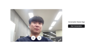 카메라·마이크 상태를 확인하고 회의에 입장하는 서비스 화면